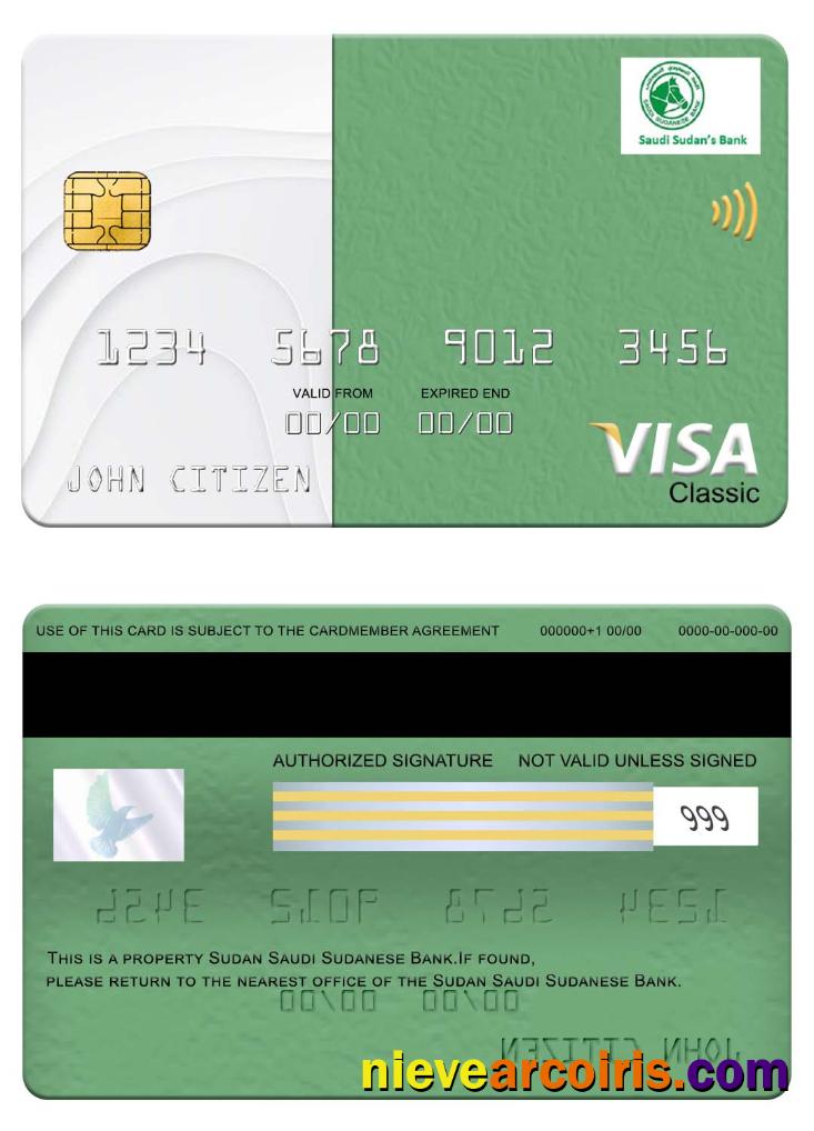 Sudan Saudi Sudanese Bank visa classic card